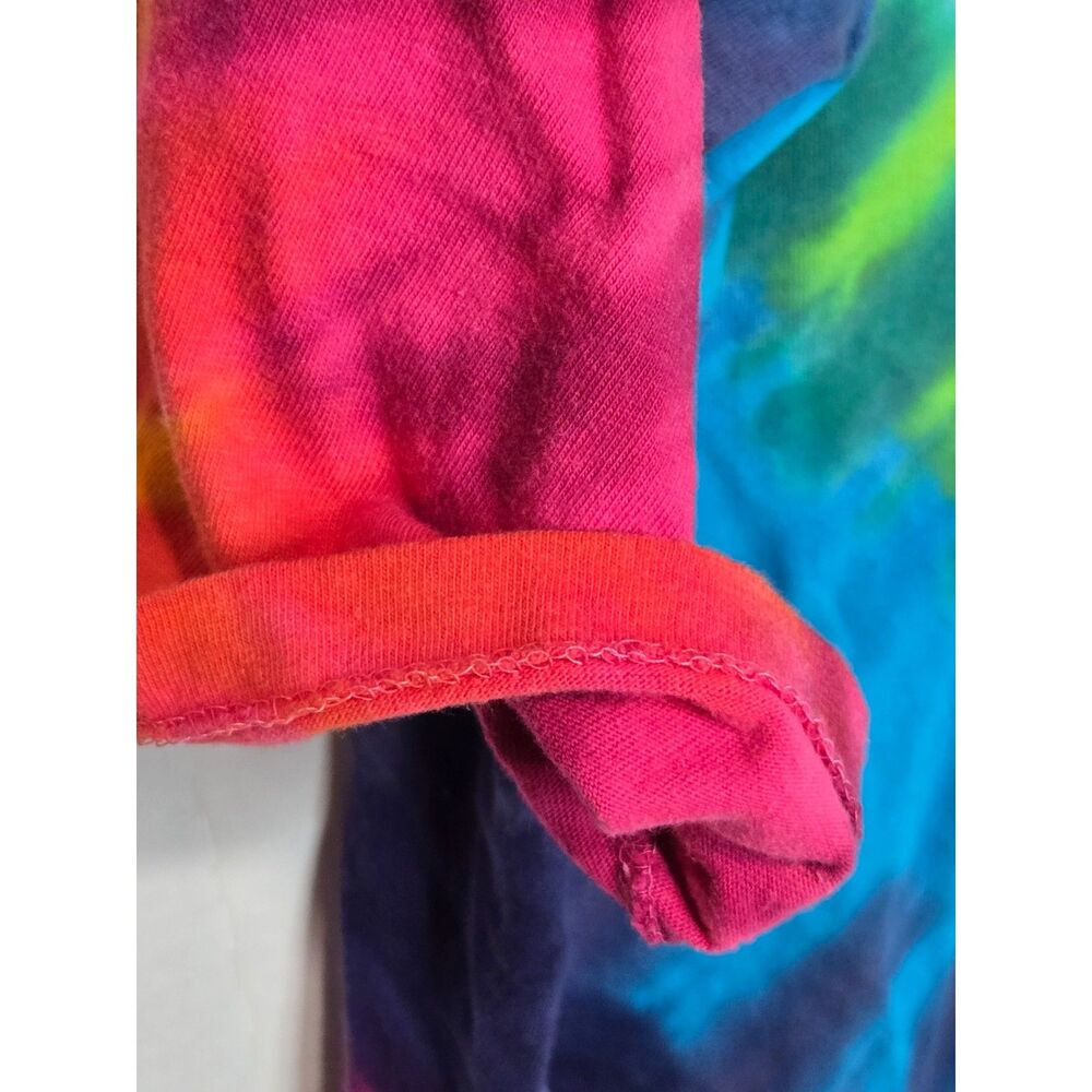 Vintage Sun Dog Spiral Tie Dye T-Shirt | Made in USA | Men's XL | Rainbow - Picture 6 of 9